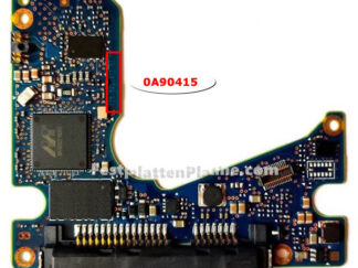 Platine  für Festplatte 2,5" SATA 1TB Hitachi HTS541010A7E630, PCB 0A90415
