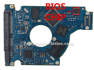 Platine  für Festplatte 2,5" SATA 500GB Seagate ST500LM000, PCB 100731589