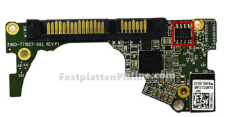 Platine  für Festplatte 2,5" SATA 750GB Western Digital WD7500LPCX, PCB 2060-771927-002