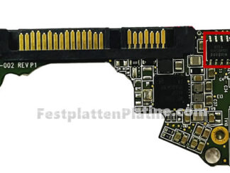 Platine  für Festplatte 2,5" SATA 750GB Western Digital WD7500LPCX, PCB 2060-771927-002