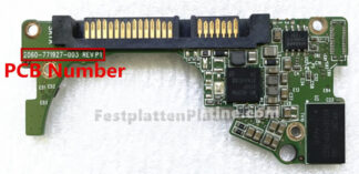 Platine  für Festplatte 2,5" SATA 750GB Western Digital WD7500LPCX, PCB 2060-771927-003