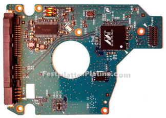 Platine  für Festplatte 2,5" SATA 160GB Toshiba MK1665GSX, PCB G002439-0A