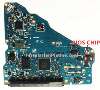 Platine  für Festplatte 3,5" SATA 8TB Toshiba HDWF180, PCB G4013A